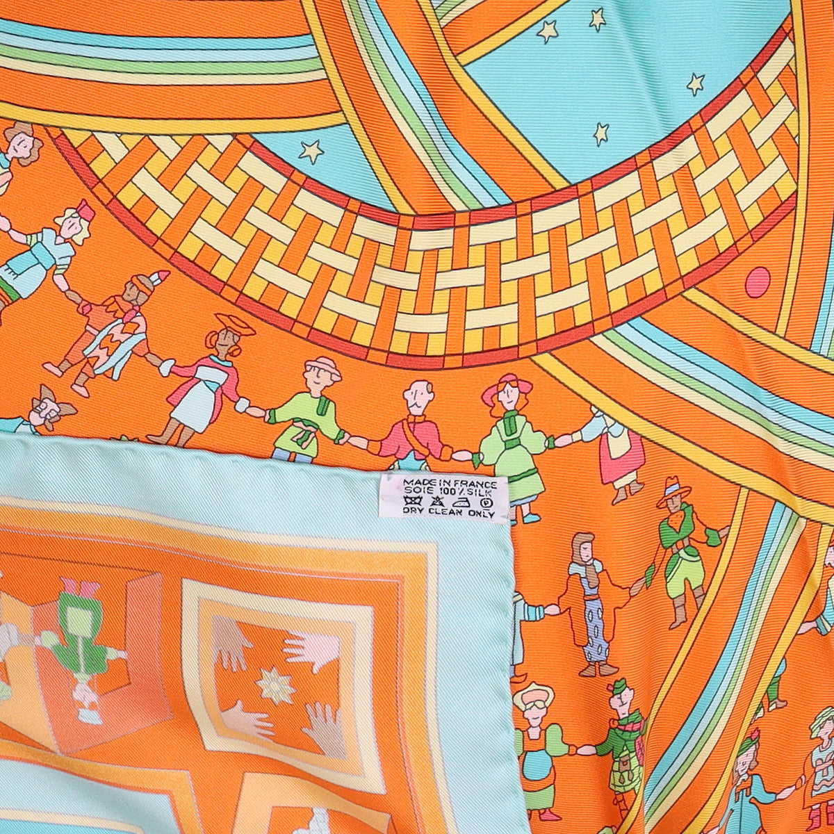 Boxed Hermès Donner La Main Silk Scarf