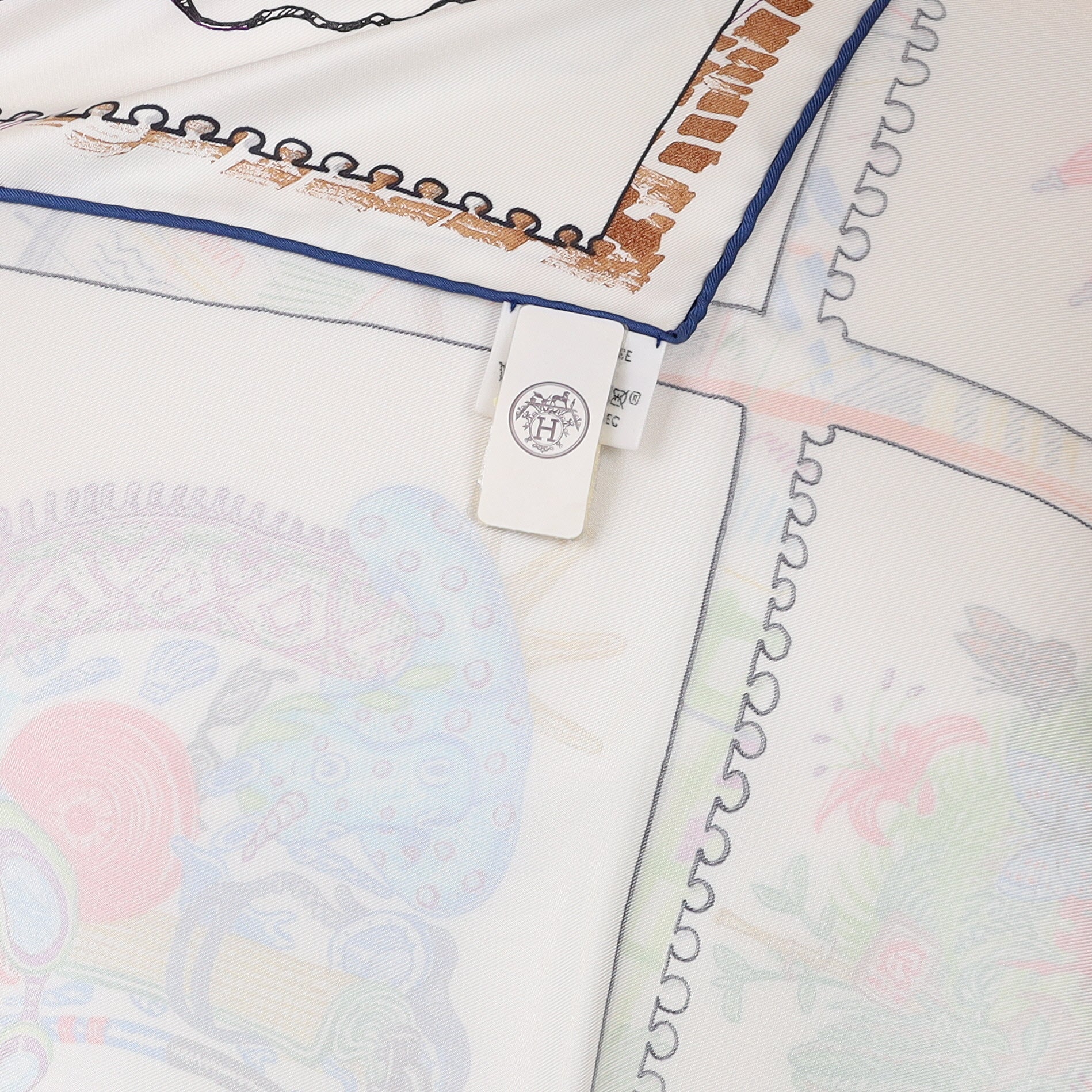Boxed Hermès Chevaloscope Silk Scarf