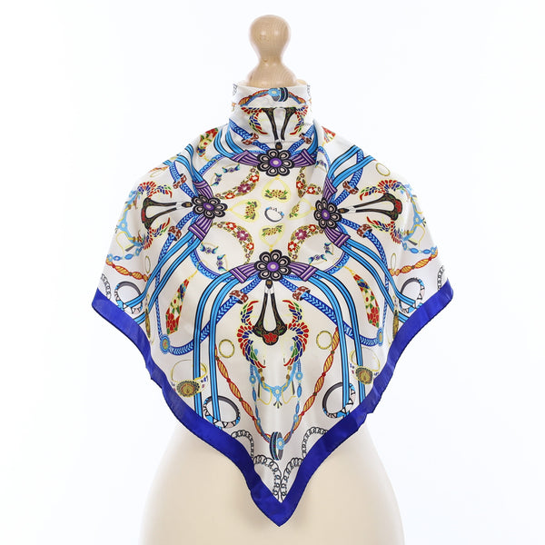 Brand New Wensli Jewellery Themed Silk Scarf