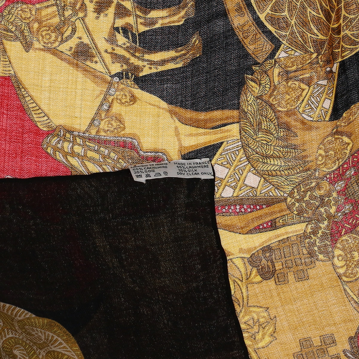 Brand New Boxed Hermès Art Des Steppes Cashmere and Silk Shawl