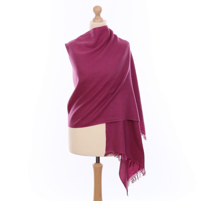 Brand New Fig Purple Vintage Cashmere Silk Blend Wrap