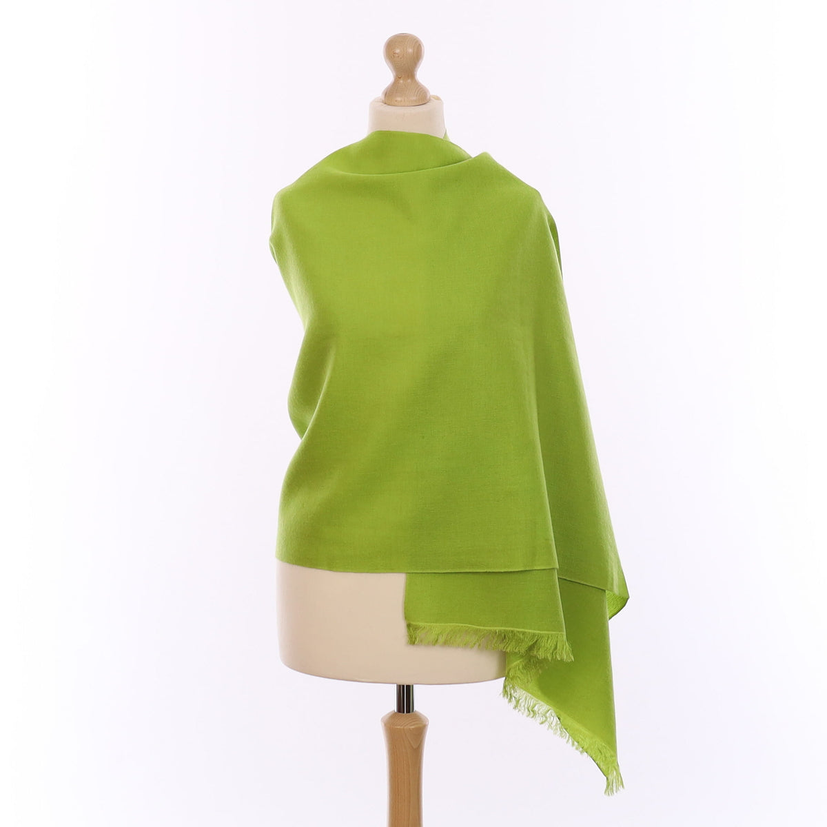 Brand New Lime Green Cashmere Silk Blend Wrap