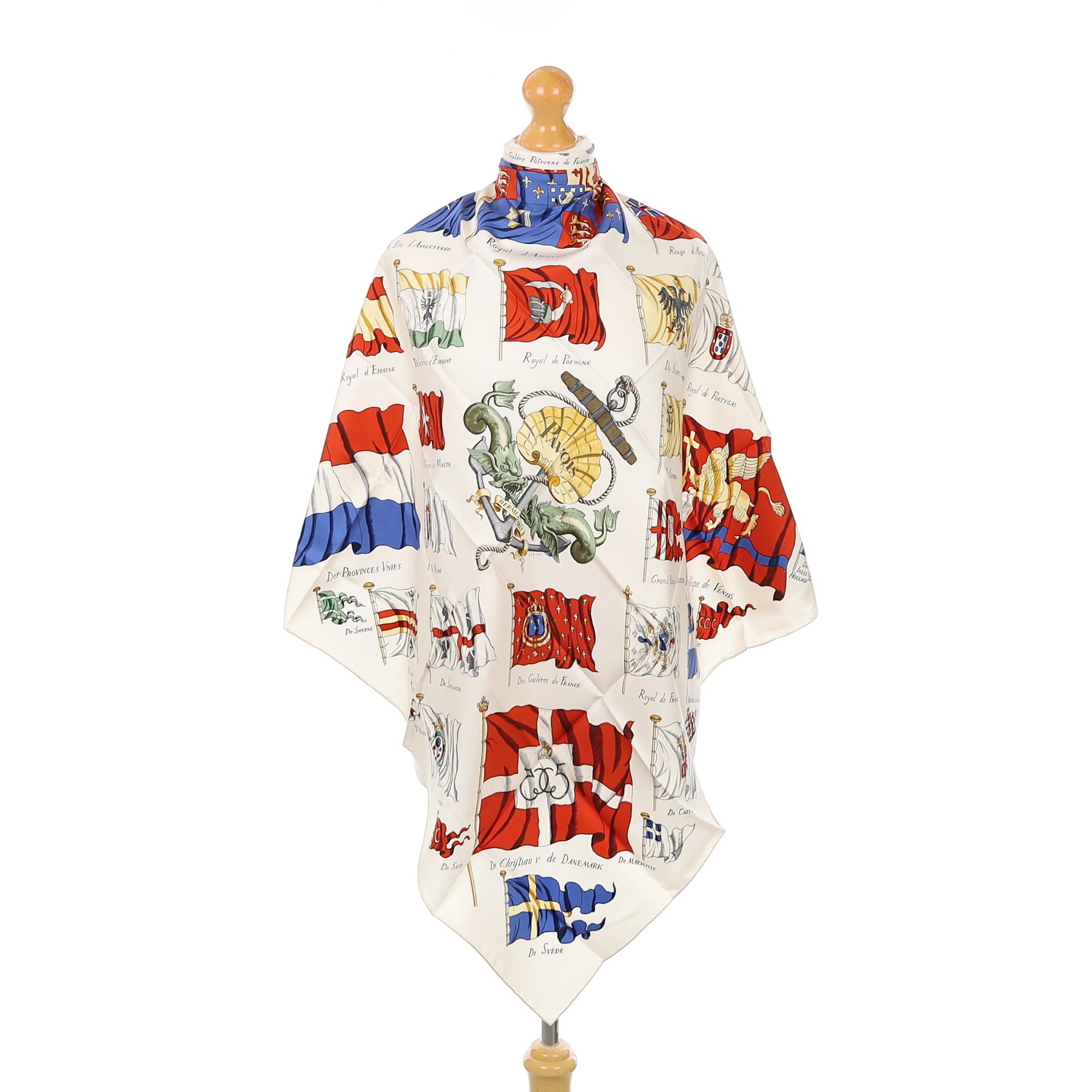 Pristine Boxed Hermès Pavois Silk Scarf