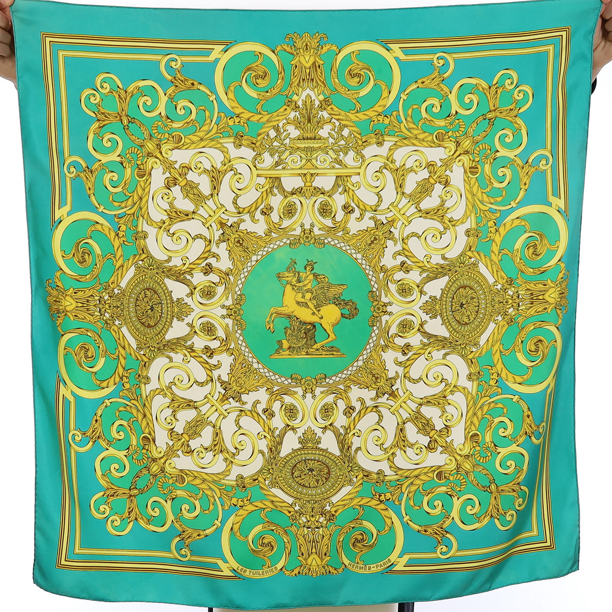 Hermès Les Tuileries Silk Scarf
