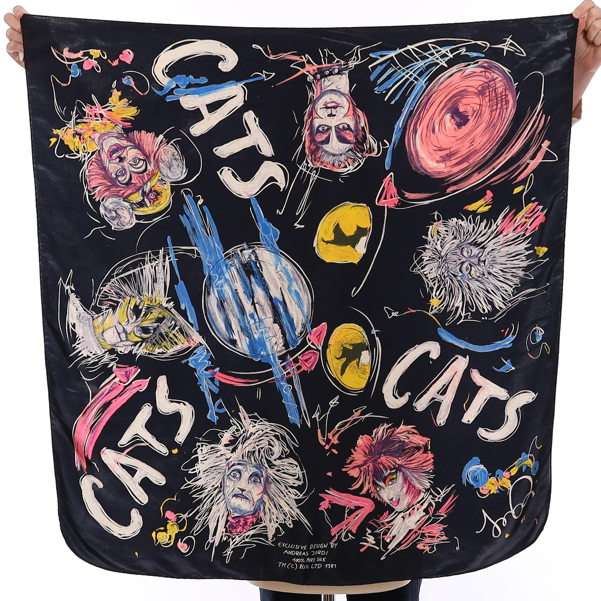 Cats Musical Silk Scarf