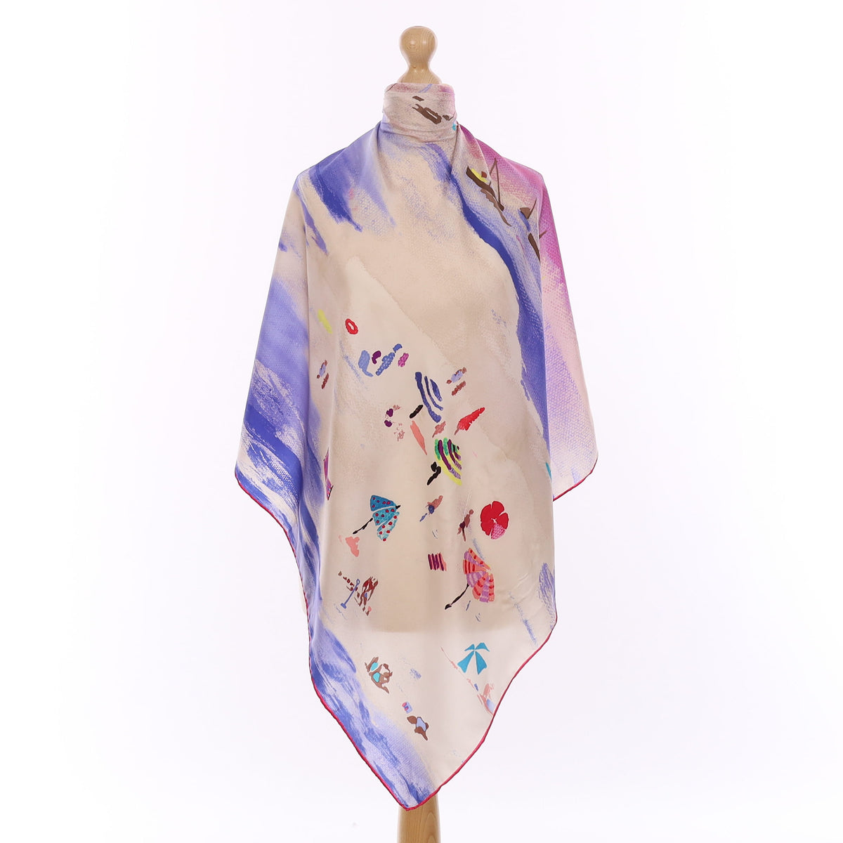 Joules Seaside Design Vintage Silk Scarf
