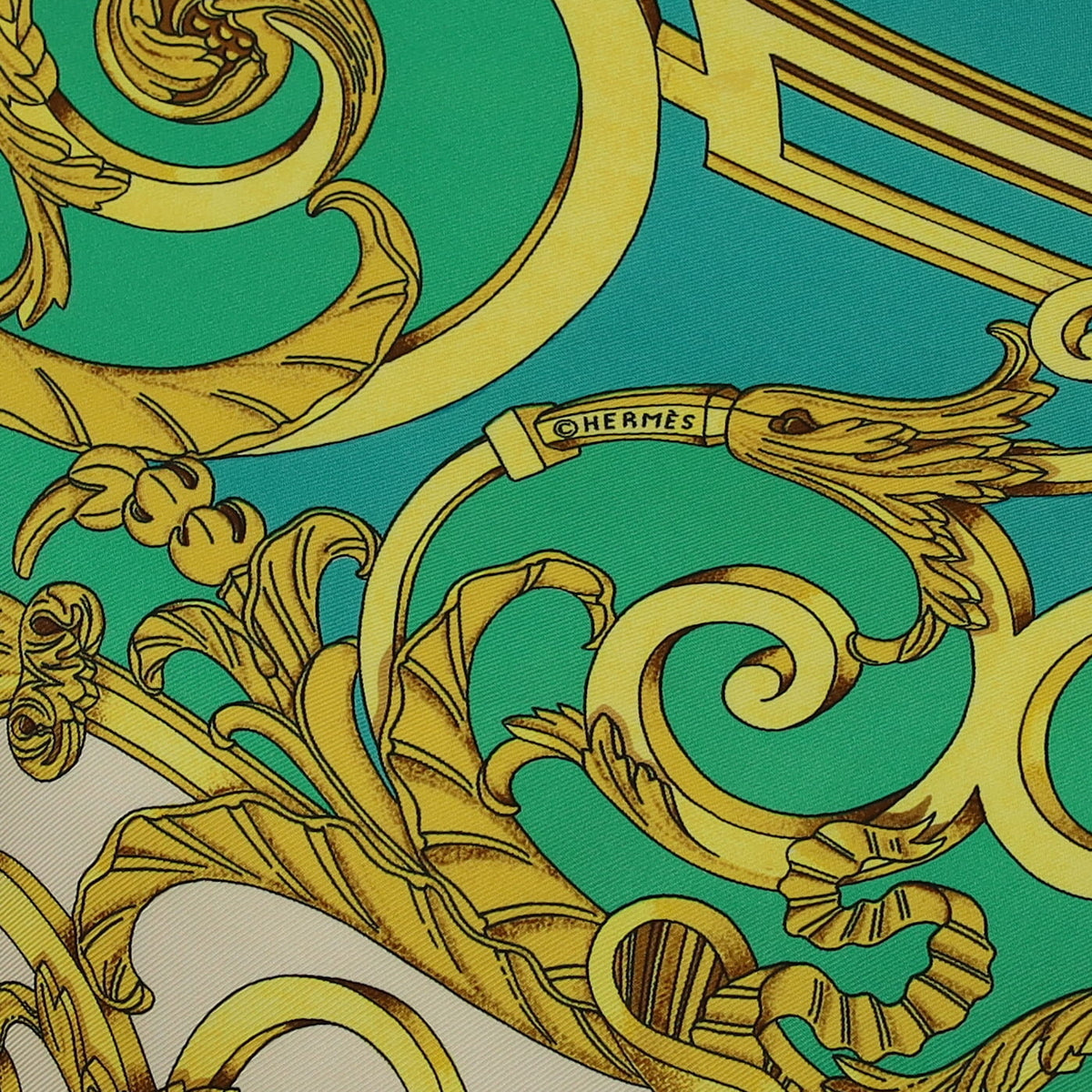 Hermès Les Tuileries Silk Scarf