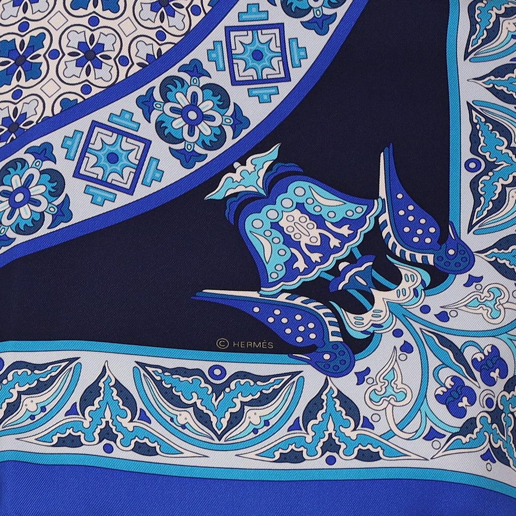 Pristine Boxed Hermès Ciels Byzantins Silk Scarf