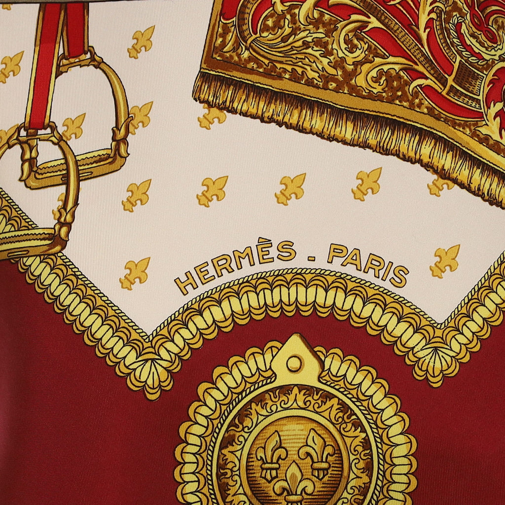 Hermès Selles a Housse Silk Scarf