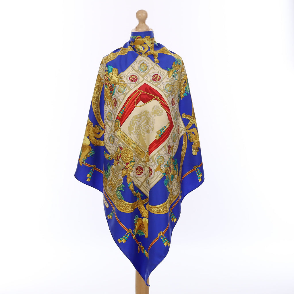 Hermès Hommage a Charles Garnier Architecte de L'Opera de Paris Silk Scarf