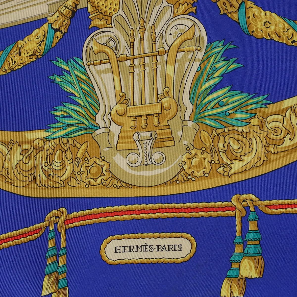 Hermès Hommage a Charles Garnier Architecte de L'Opera de Paris Silk Scarf