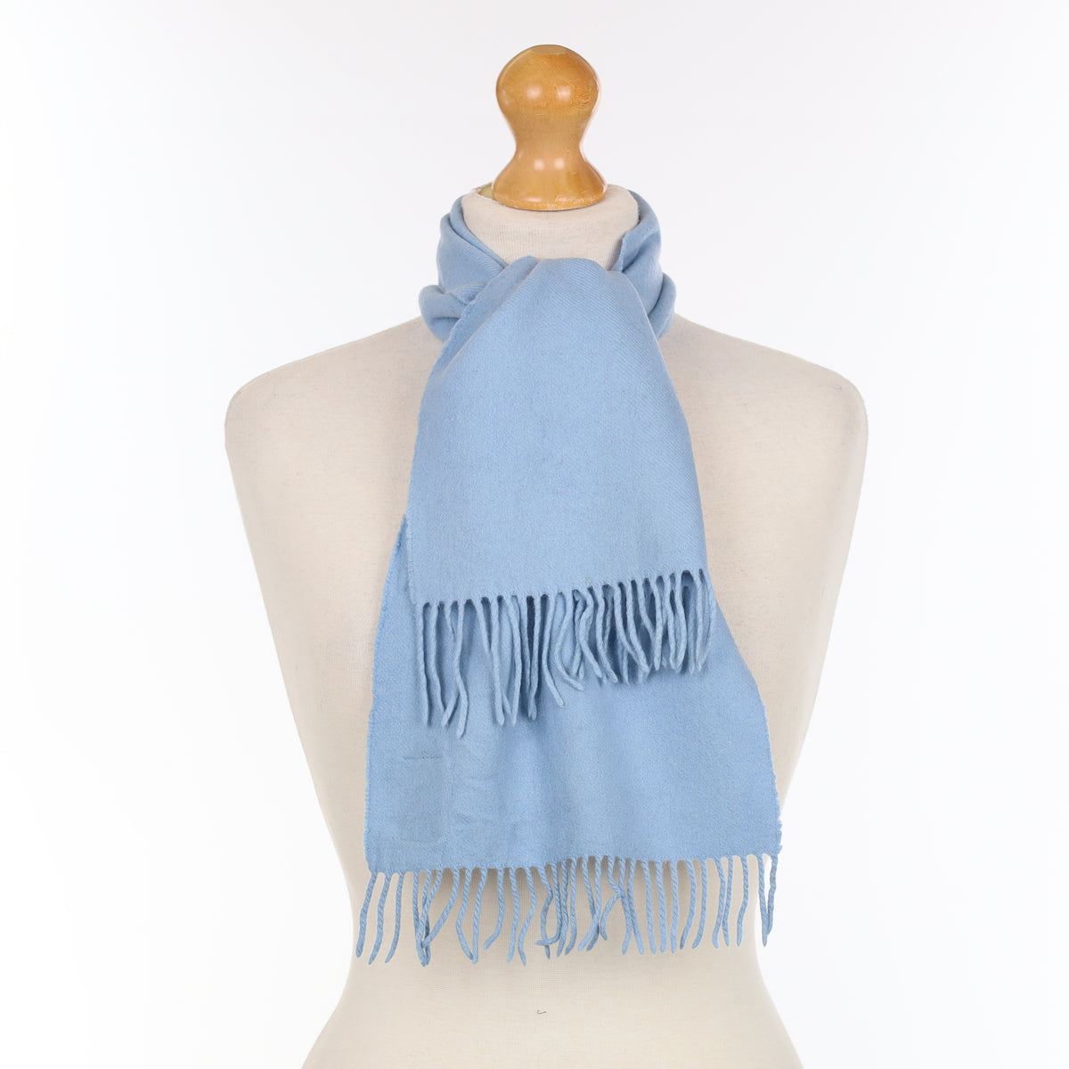 Sky Blue Cashmere Woven Scarf