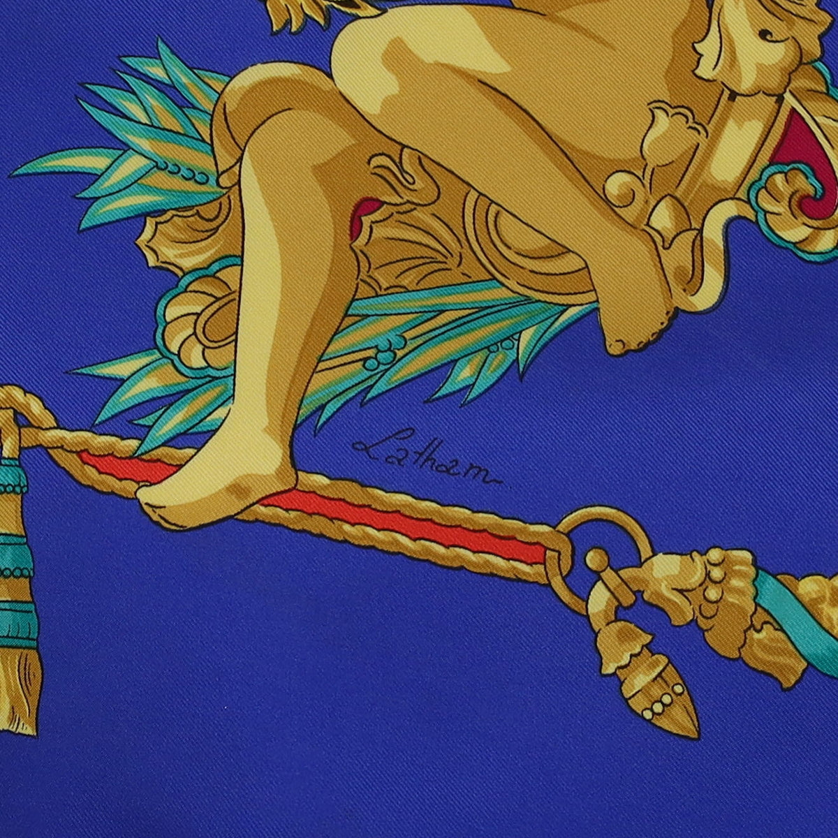 Hermès Hommage a Charles Garnier Architecte de L'Opera de Paris Silk Scarf