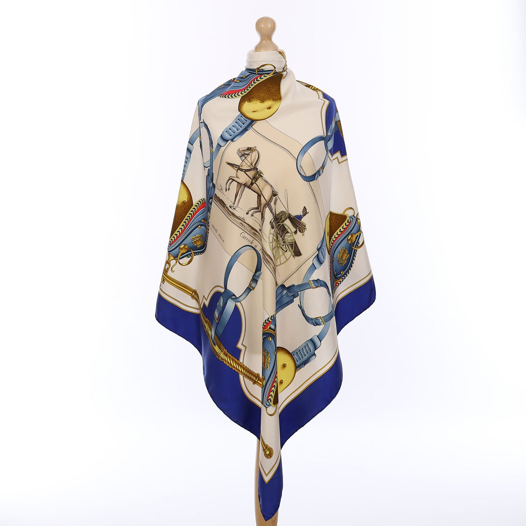 Hermès Carrick à Pompe Silk Scarf