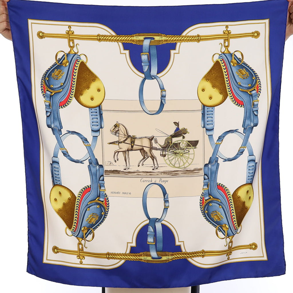 Hermès Carrick à Pompe Silk Scarf