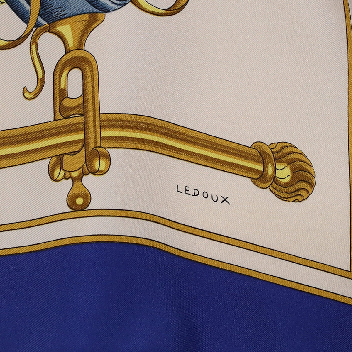 Hermès Carrick à Pompe Silk Scarf