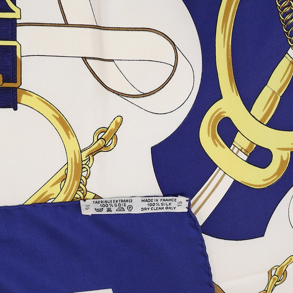 Brand New Boxed Hermès Eperon d'Or Vintage Silk Scarf