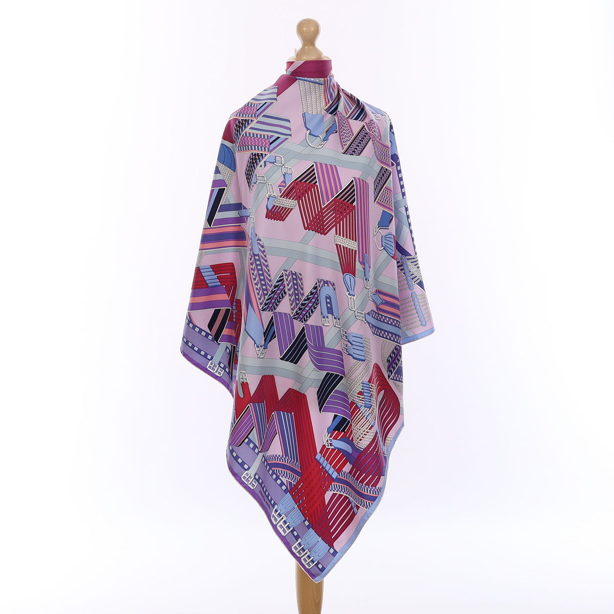 Hermès Sangles en ZigZag Silk Scarf Rare