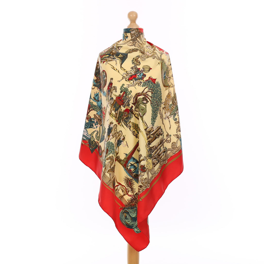 Hermès Au Fil De La Soie Silk Scarf