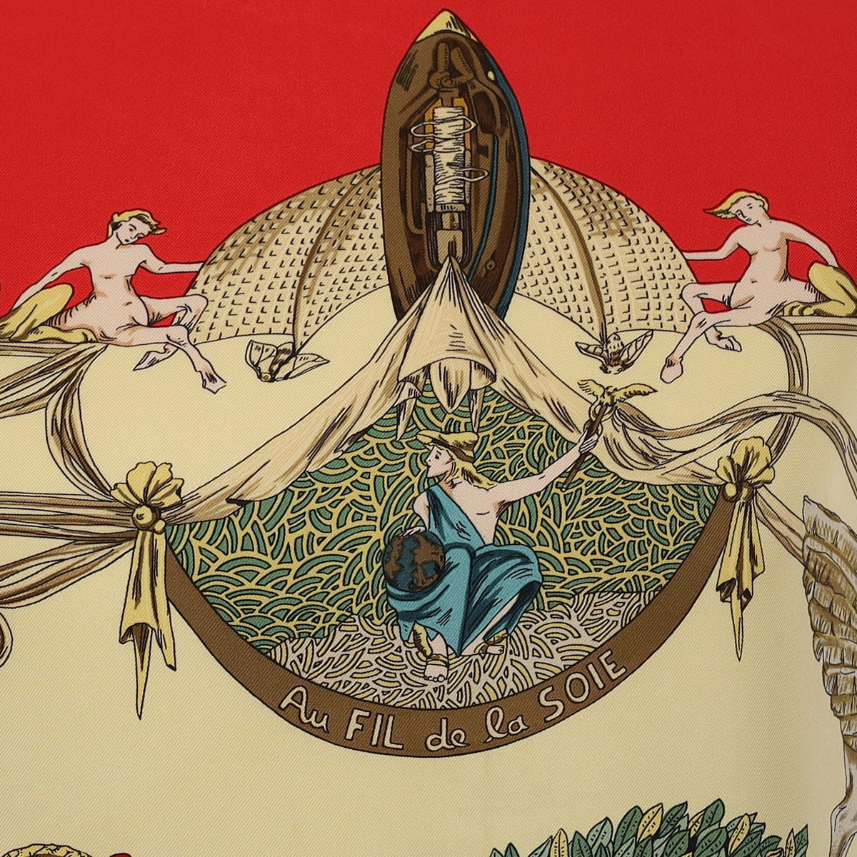 Hermès Au Fil De La Soie Silk Scarf