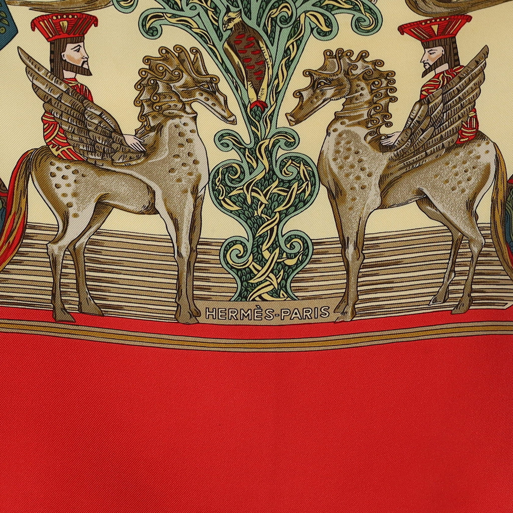 Hermès Au Fil De La Soie Silk Scarf