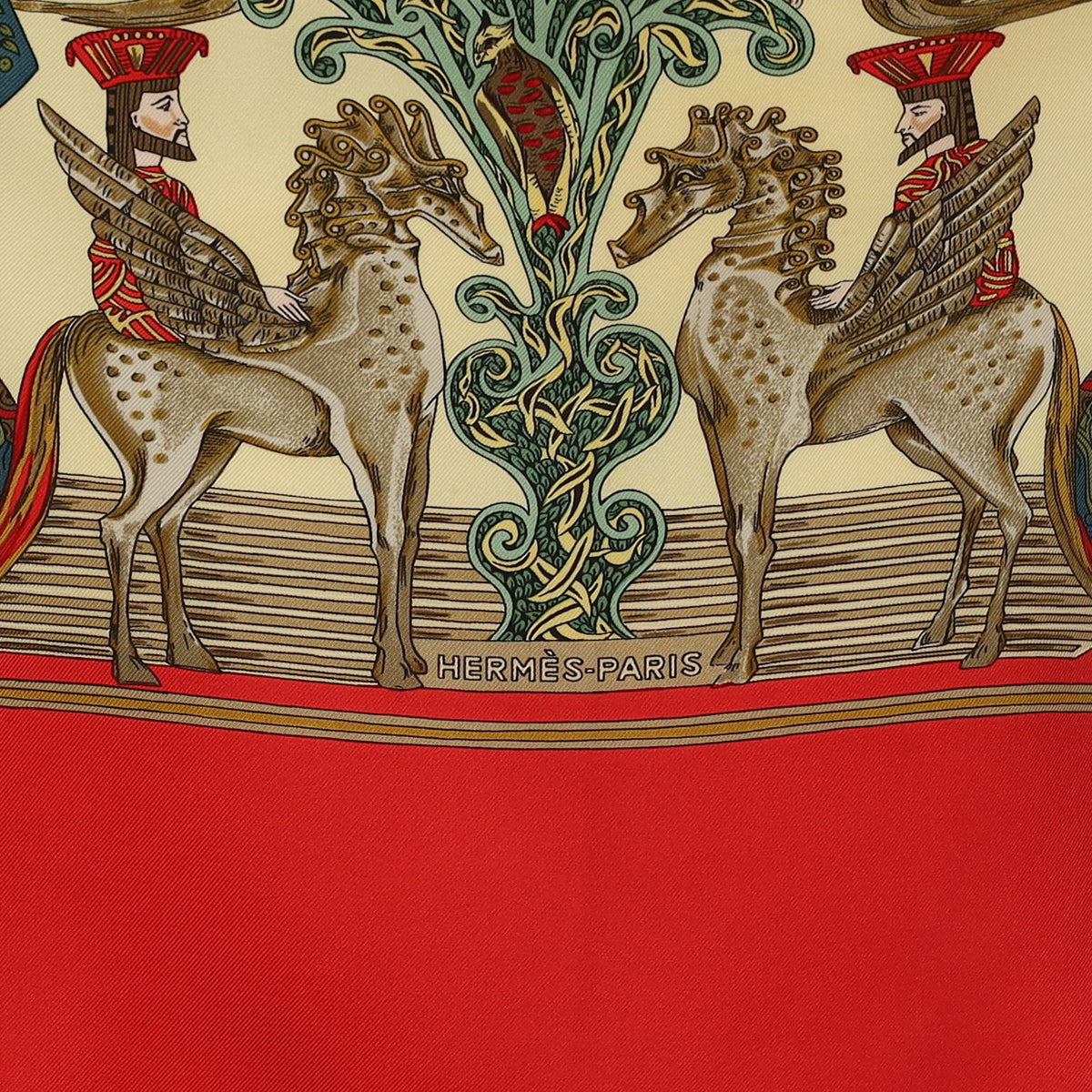 Hermès Au Fil De La Soie Silk Scarf