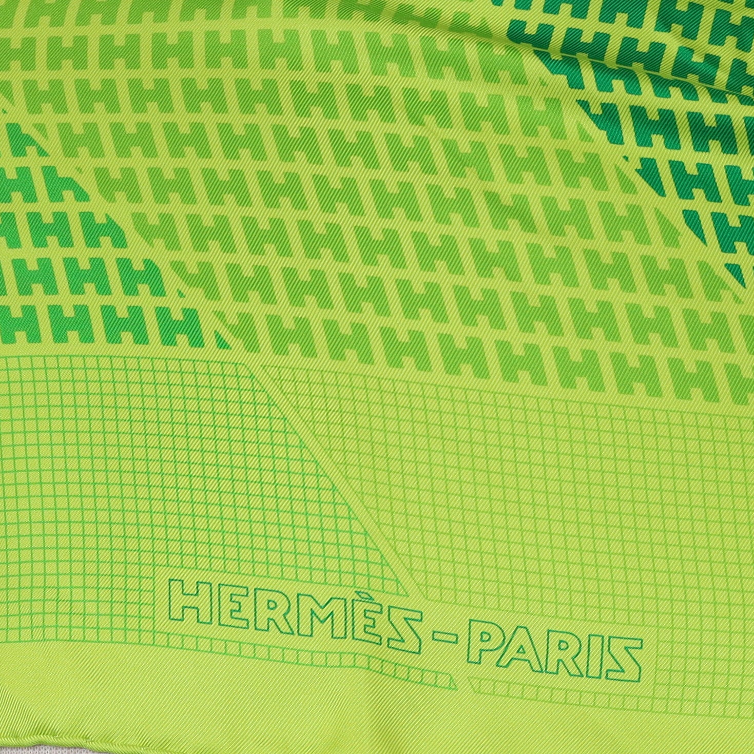 Brand New Boxed Hermès H En Bias Silk Scarf Quite Rare