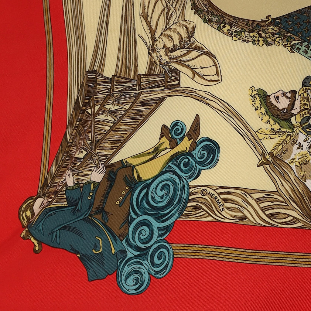 Hermès Au Fil De La Soie Silk Scarf
