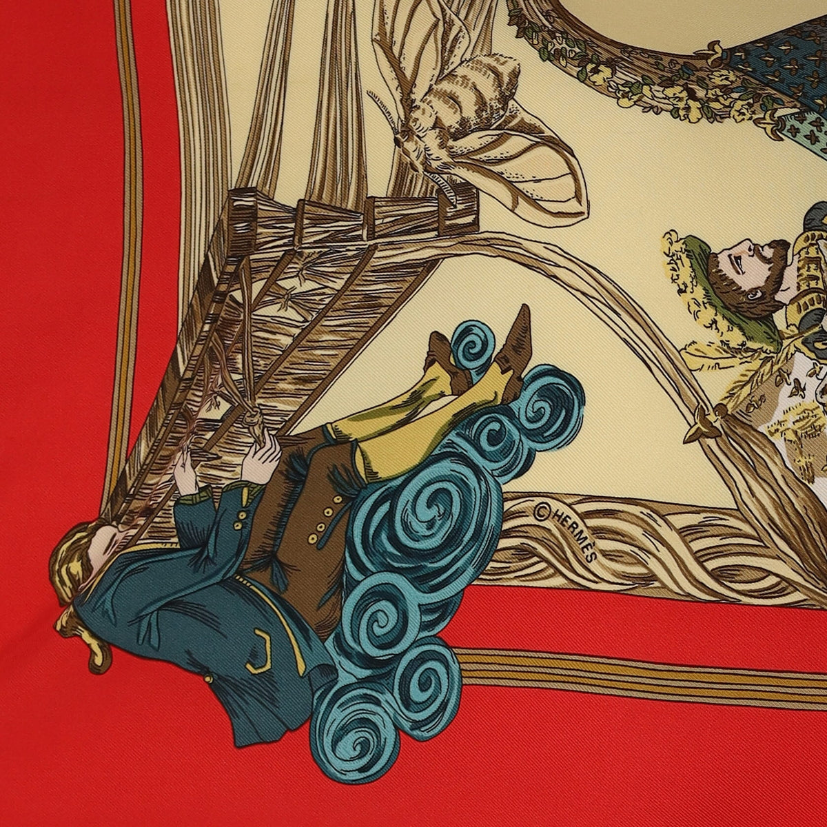 Hermès Au Fil De La Soie Silk Scarf