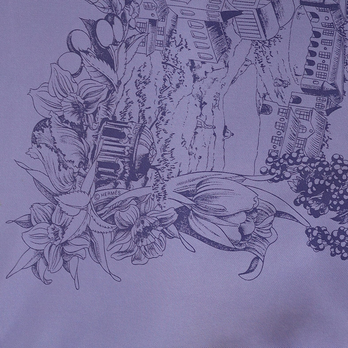 Hermès Au Pays de Cocagne Silk Scarf