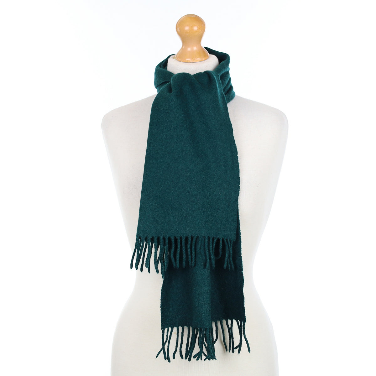 Scottish Emerald Green Cashmere Woven Scarf