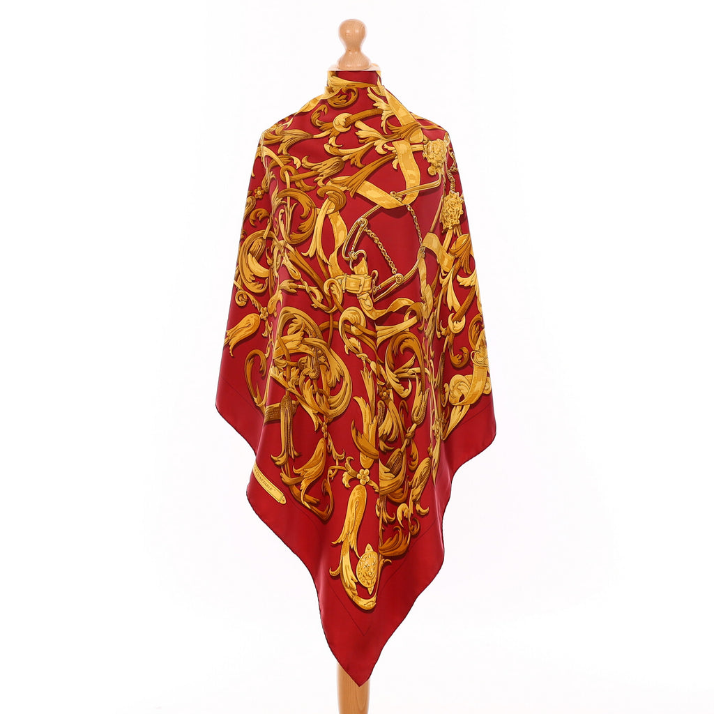 Hermès Le Mors "A la Conétable" Silk Scarf