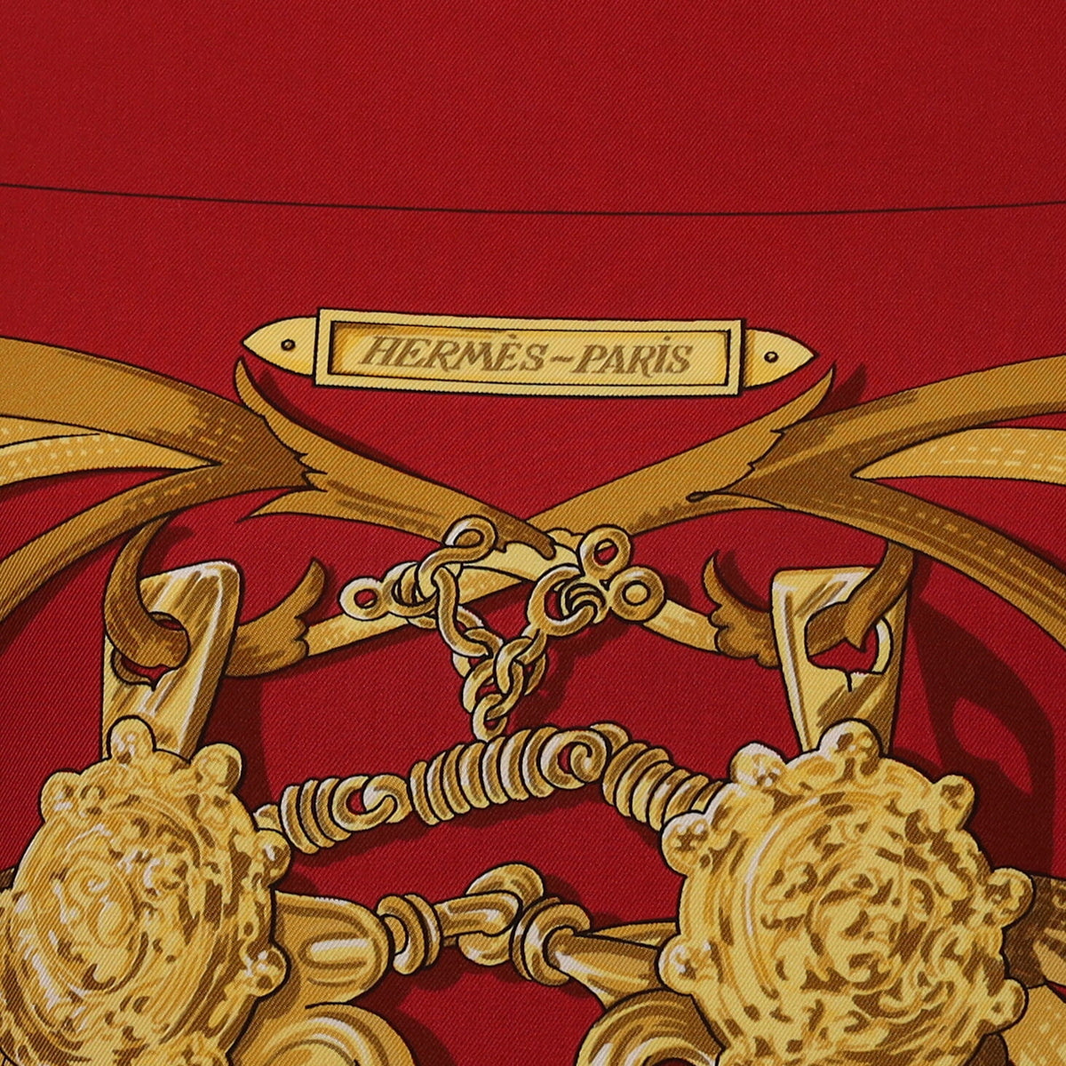 Hermès Le Mors "A la Conétable" Silk Scarf