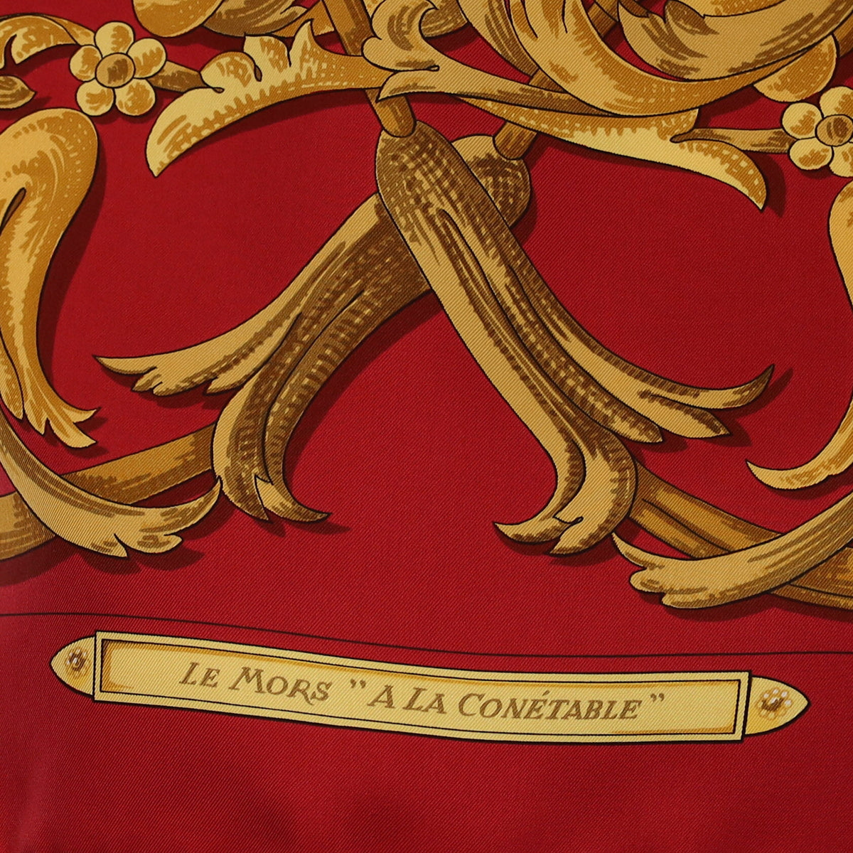 Hermès Le Mors "A la Conétable" Silk Scarf