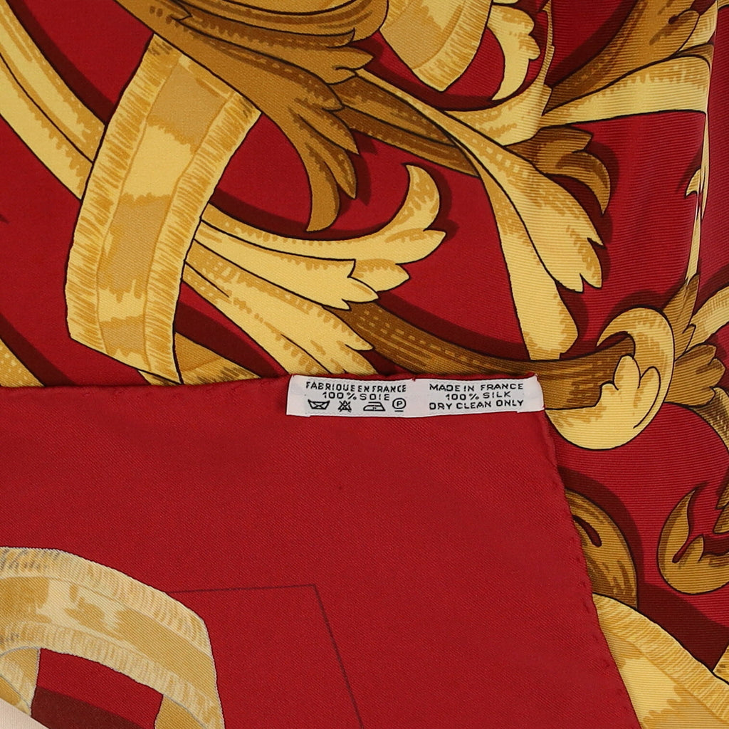 Hermès Le Mors "A la Conétable" Silk Scarf