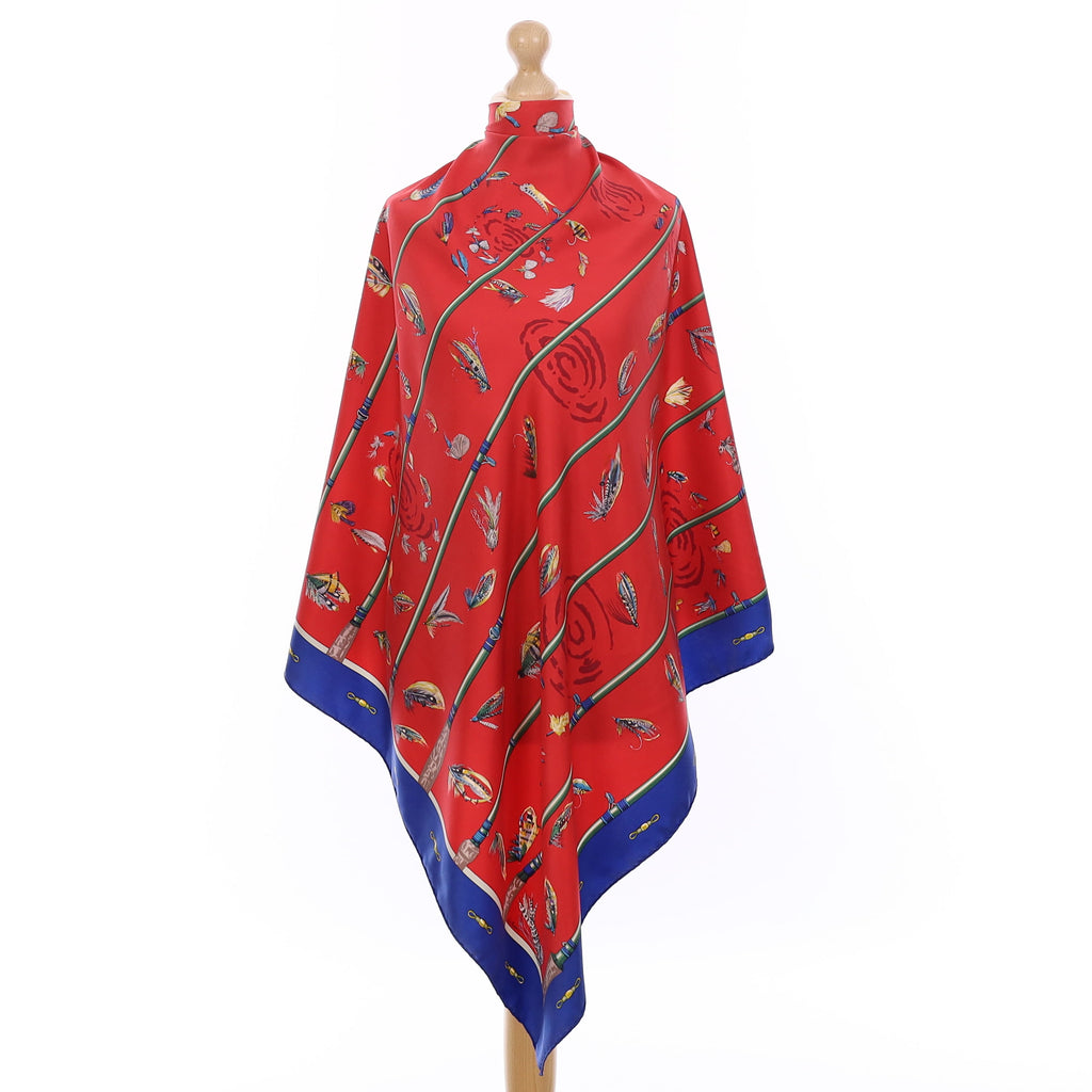 Hermès Flies Silk Scarf