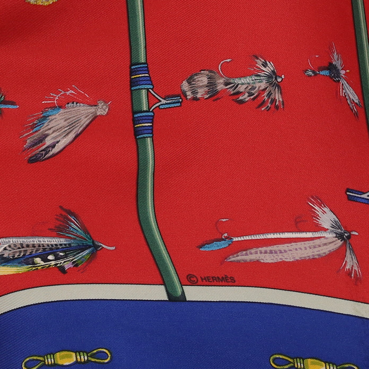 Hermès Flies Silk Scarf