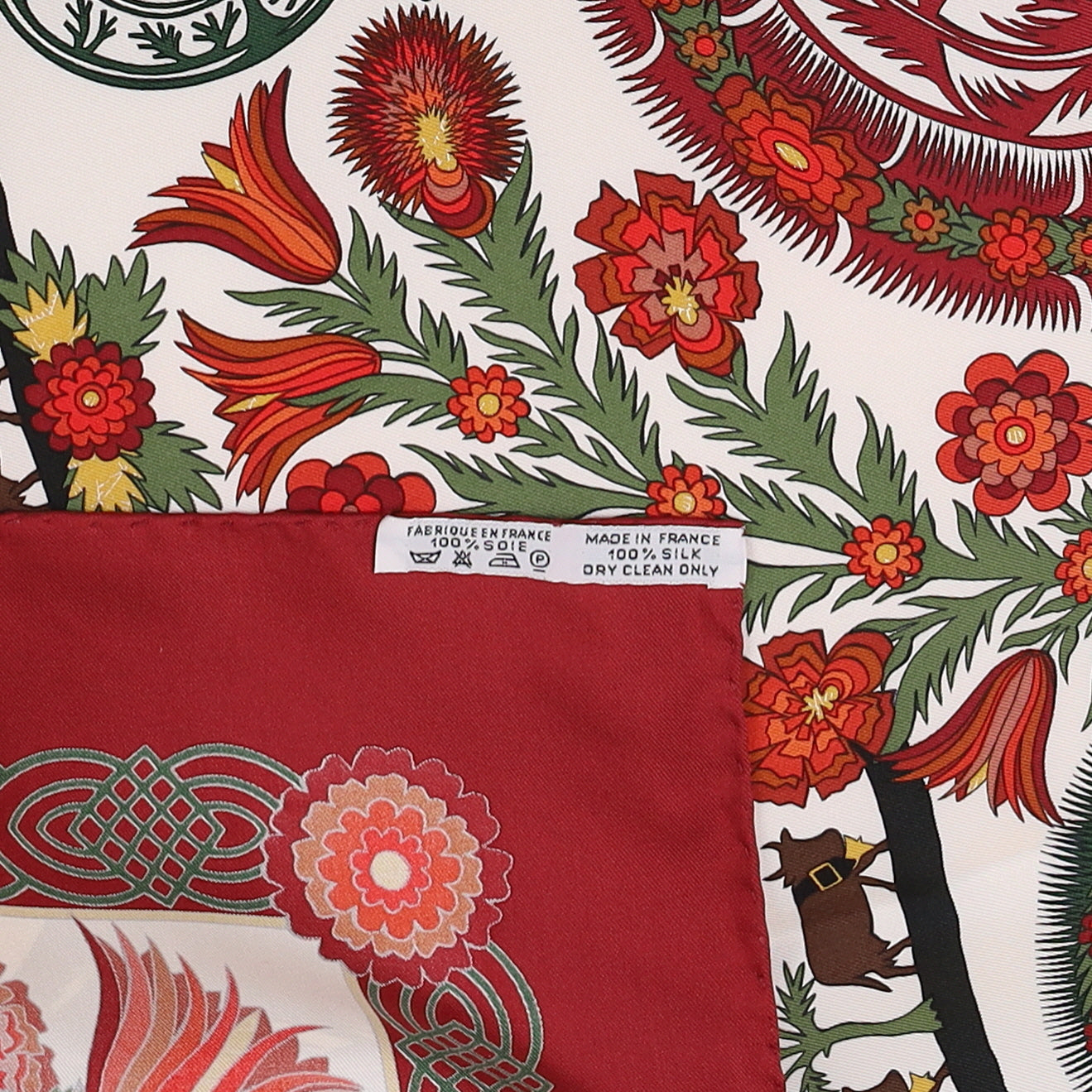 Brand New Boxed Hermès Découpages Silk Scarf Quite Rare