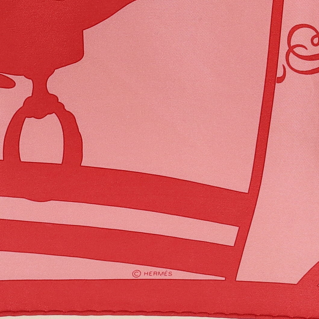 Hermès Brides de Gala Triangle Silk Scarf