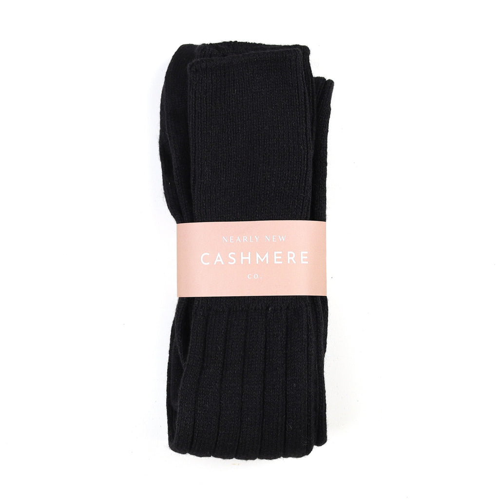 Men's Brand New Scottish Black Cashmere Shooting Socks UK 6-8