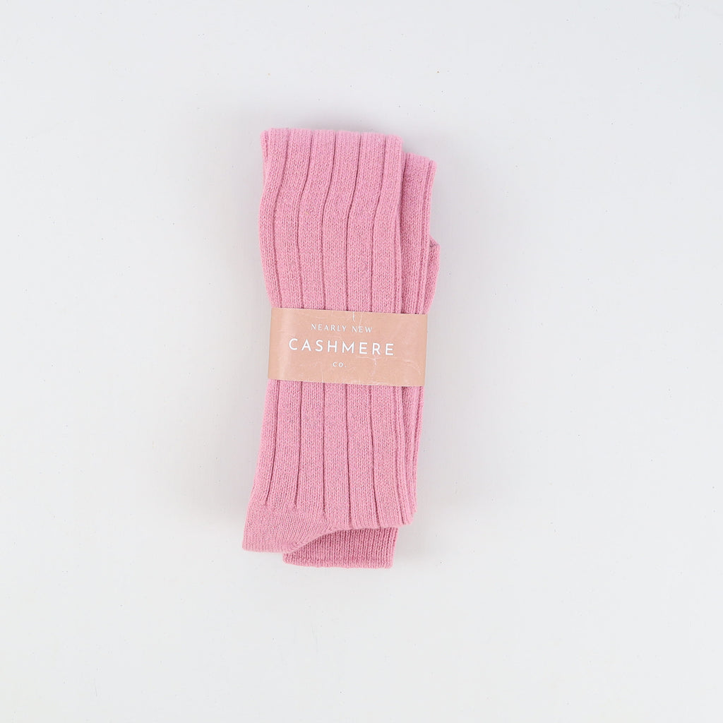 Men's Brand New Scottish Rose Pink Cashmere Shooting Socks UK 6-8