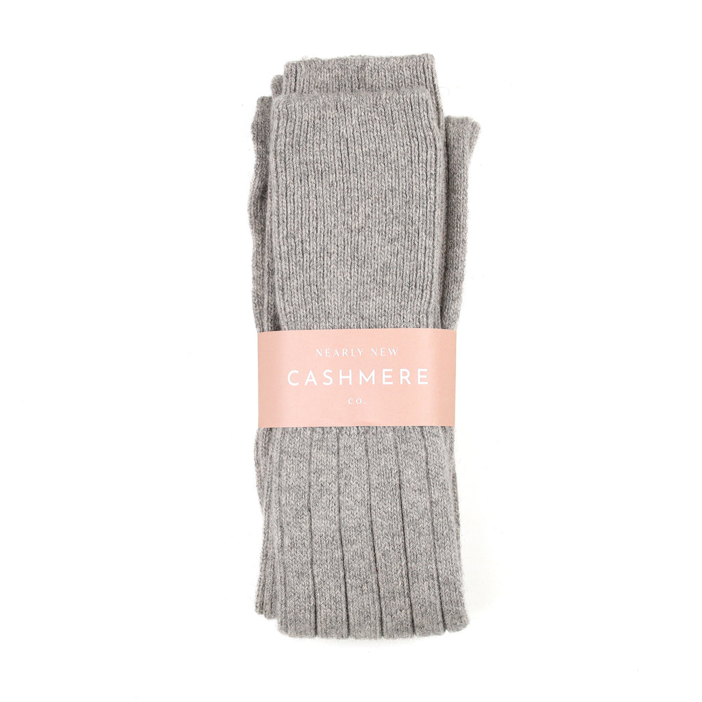 Men's Brand New Scottish Ash Grey Cashmere Shooting Socks UK 9-11