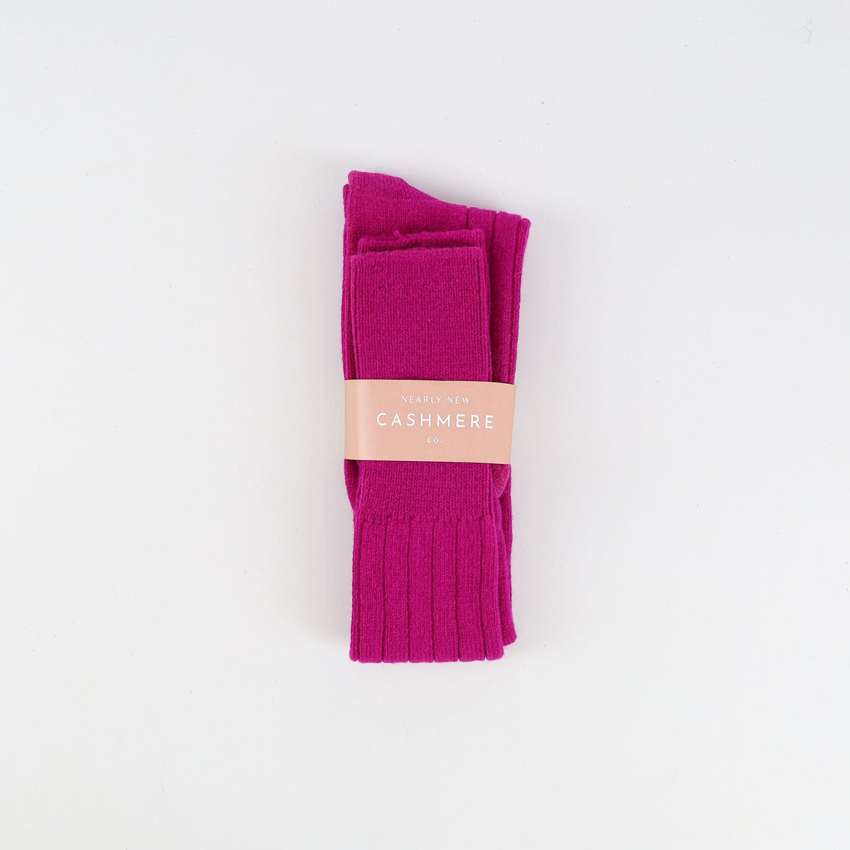 Men's Brand New Scottish Deep Magenta Cashmere Shooting Socks UK 6-8