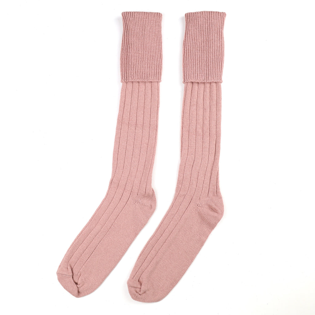 Men's Brand New Scottish Dusky Pink Cashmere Shooting Socks UK 9-11