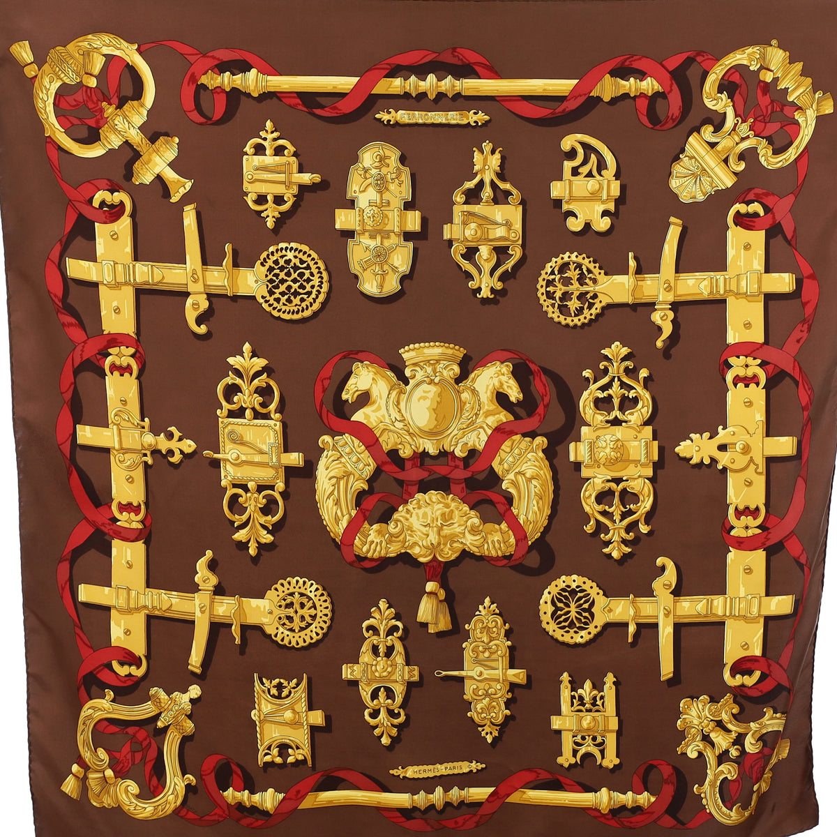 Hermès Ferronnerie Silk Scarf