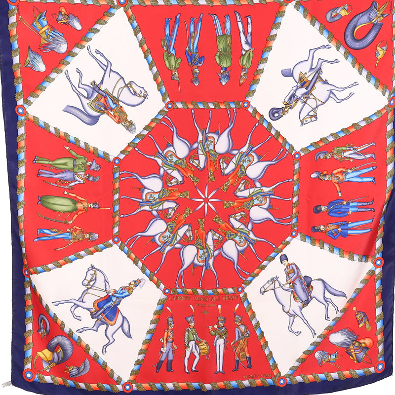 Hermès L'Armée Impériale Russe Silk Scarf