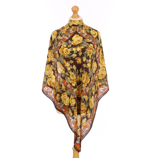 Nina Ricci Floral Vintage Silk Scarf