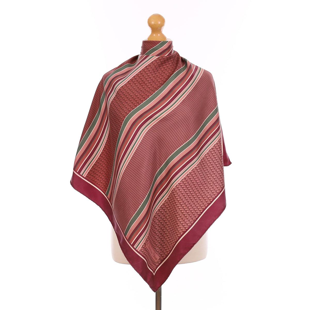 Christian Dior Geometric Vintage Silk Scarf