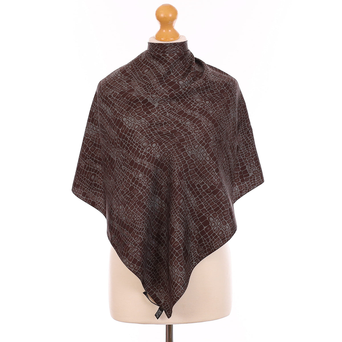 Pristine Mantero Snakeskin Silk Scarf