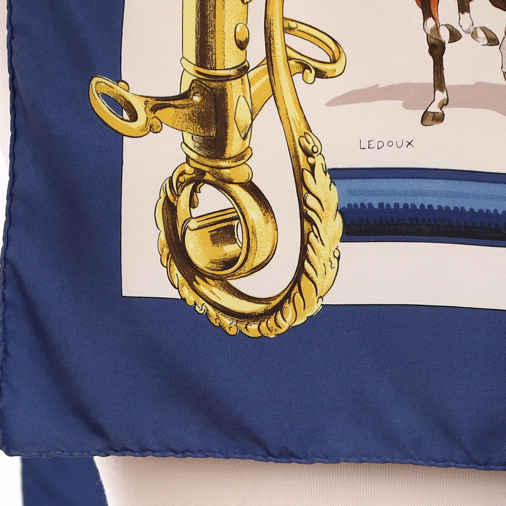 Hermès Équipages Silk Scarf